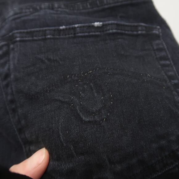 R13 Boy Straight Jeans in Black Marble Size 26 - Picture 10 of 15